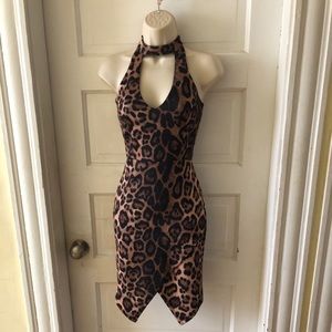 Sexy leopard print dress